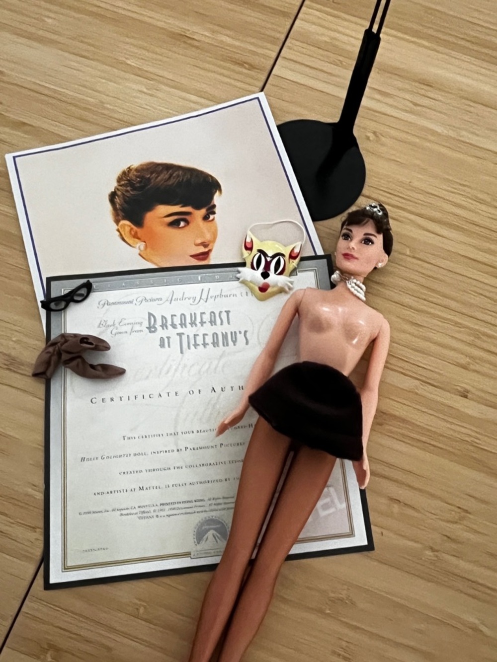 Mattel Black and Brown Audrey Hepburn Doll w/Accessories